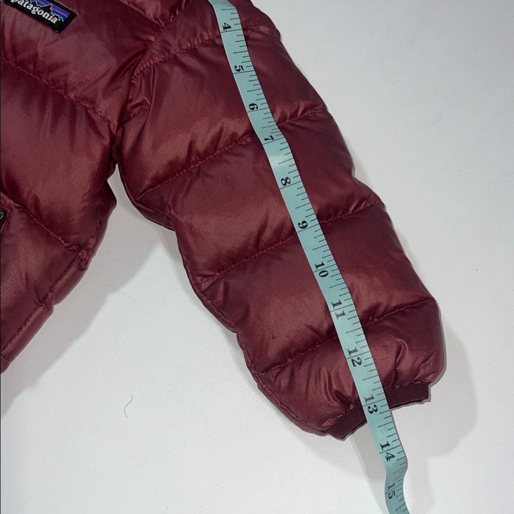 Baby Patagonia Maroon Hooded Puffer Jacket - Picture 9 of 10